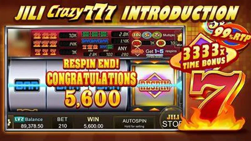 999jili Crazy 777 slot game layout with fourth reel multiplier wheel details